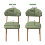 housse chaise coton polyester vert bleu rose moderne ligne diagonale taille