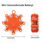 lampe sécurité orange led clignotante magnétique adhésif urgence voiture portable