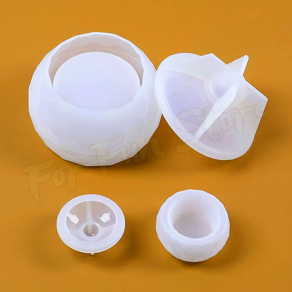 moules silicone diy bougies décoratives pots rangement ciment surface découpée colle cristalline plâtre maison
