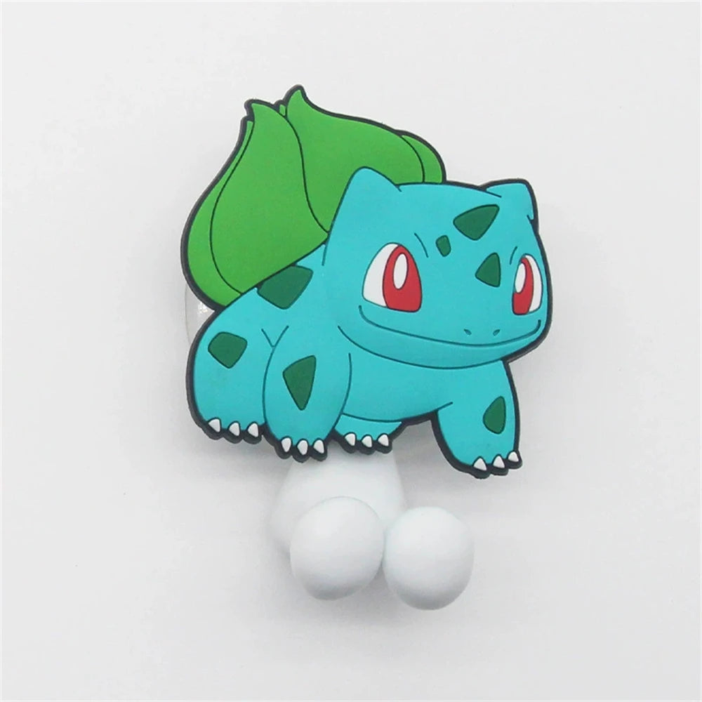 porte brosse dents murale pokemon pikachu squirtle bulbasaur ventouse salle bain