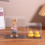 boîte rangement transparente acrylique vitrine protection poussière jouets objets collection moderne