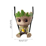 vase decoratif groot personnages marvel pot plante texturé oiseau miniature