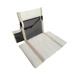 chaise pliable moderne portable clips sac rangement beige noir extérieur camping plage