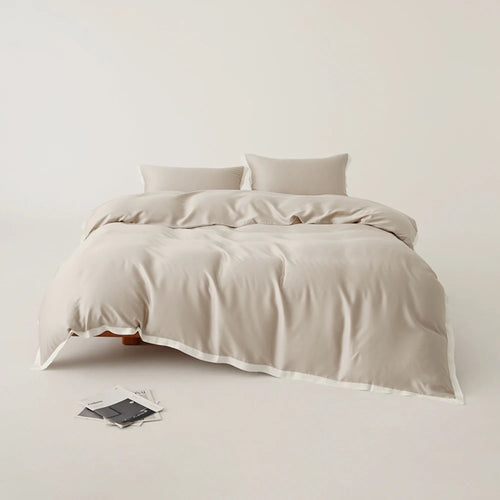 drap maison soie 100 douillet hiver été beige uni moderne king queen twin