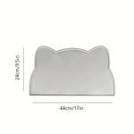 tapis alimentation animaux compagnie silicone antidérapant imperméable lavable moderne tête chat motifs