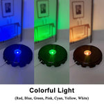support lampe led marron texture bois classique câble usb base bois led neutral warm