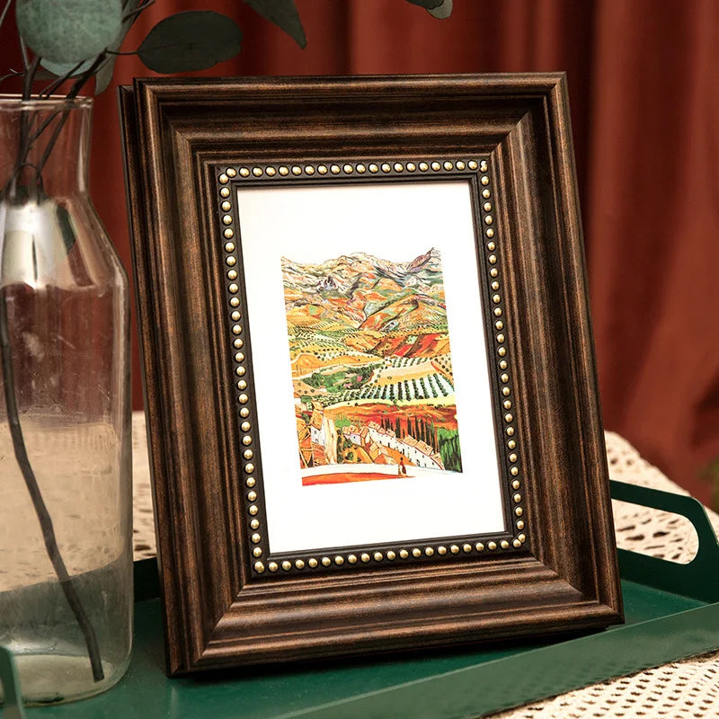 Cadre photo en résine pour diamond painting en gros plan