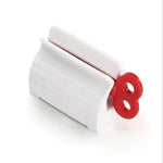 support mural blanc rouge bleu vert tube dentifrice moderne pratique salle bain organisateur anti