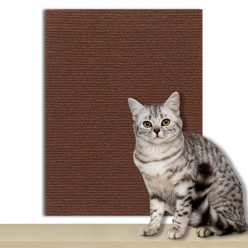 tapis anti griffes chats protection canapé auto adhésif 60x200cm gris beige moderne