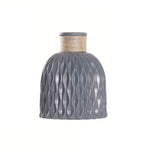 vase table moderne plastique blanc opaque tendance 12cm 14.5cm[arrangement floral incluse]