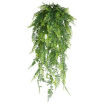 guirlande artificielle feuilles vert fines moderne extérieur accrochable pp opaque