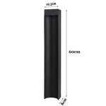 lampe solaire moderne noire imperméable éclairage extérieur ip65 led 110v 220v aluminium fixée base
