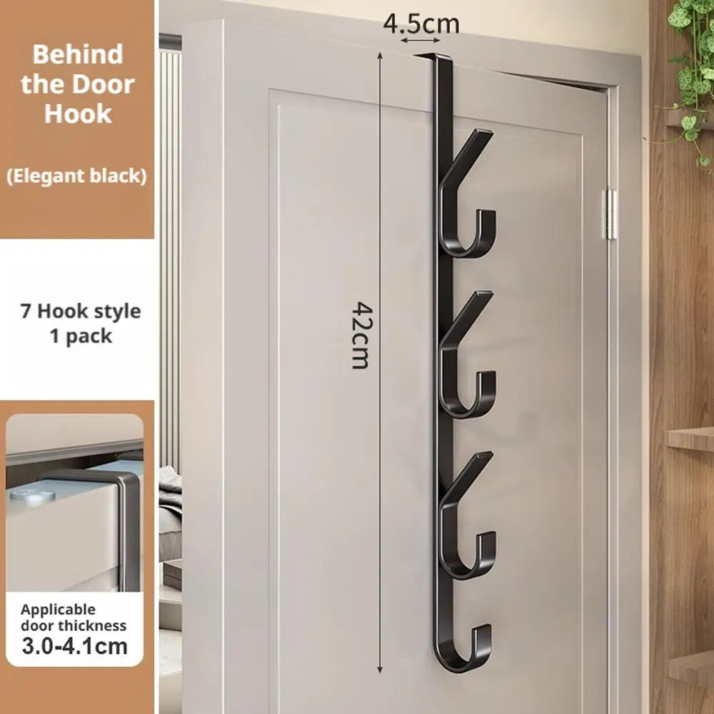 porte sacs mural blanc adhésif griffes moderne minimaliste PVC