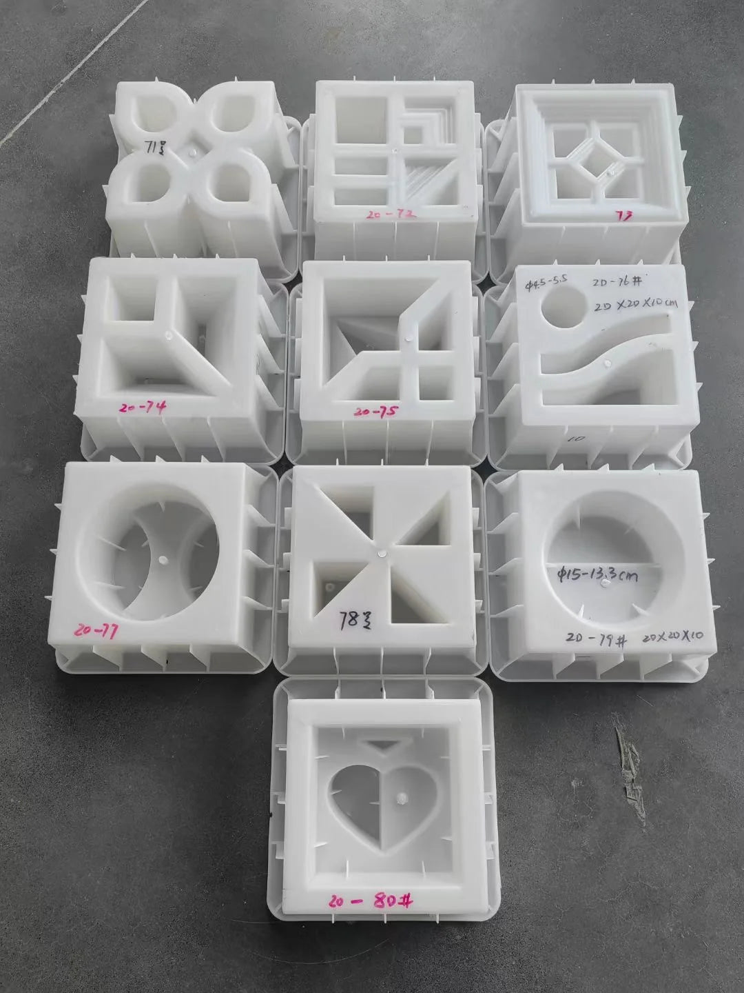 blocs décoratifs blancs motifs géométriques modernes facile utiliser cloisons décoratives intérieur extérieur