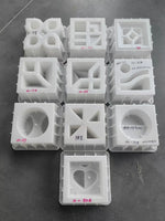 blocs décoratifs blancs motifs géométriques modernes facile utiliser cloisons décoratives intérieur extérieur