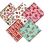 serviettes hello kitty motif coeurs ballons coton polyester résistant blanc rose vert jaune