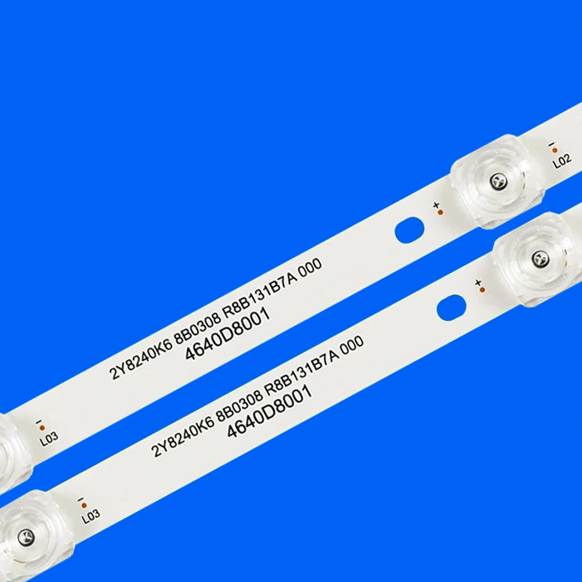 bande lumineuse led blanc moderne connecteurs fixations téléviseur blanc rectiligne