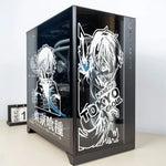 autocollants anime personnages tokyo ghoul kaneziki transparents pc noir blanc
