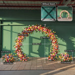 décoration mariage arches fleurs artificielles couleurs vives bouquet romantique extérieurintérieur