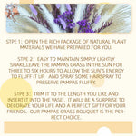bouquet fleurs séchées naturel pampas violet beige intérieur décoration anniversaire baby showerHomeAssemblier