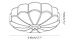plafonnier led moderne cuivre blanc doré ressort coquillage lumières 90 260v e27
