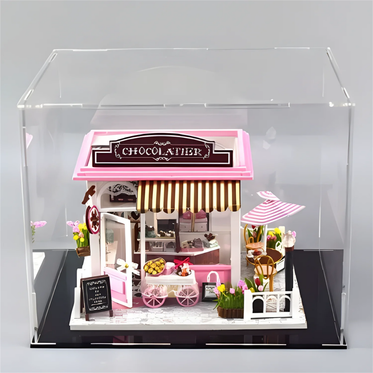 présentoir acrylique transparent moderne clips boîte protection collection organisateur stockage figurines jouets