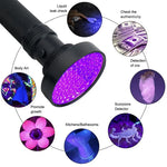lampe poche uv led 1000 lumens 10w intense noir inspection scorpion fluorescence violette