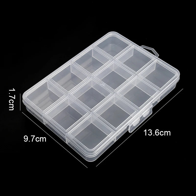 boîte rangement transparente bijoux compartiments modernes pratique poignée suspension organisation breloques portable domestique