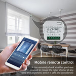 module rideau motorisé intelligent télécommande voice contrôle timing blanc moderne