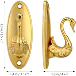 porte serviettes or argent oiseau cygne brillant classique élégant vis fournis
