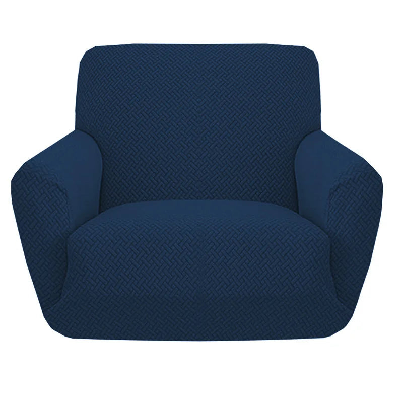 housses fauteuil moderne beige gris vert motif géométrique adhésif anti dérapants polaire polyester