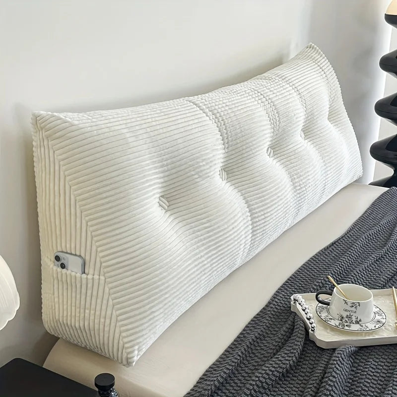 oreiller lit côtelé moderne beige bleu marine noir gris poches massage confortable