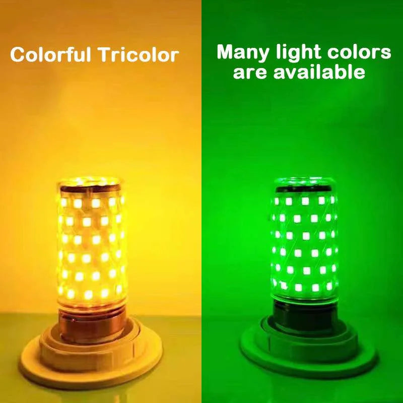 ampoule led e27 12w 7couleurs rouge violet bleu rose jaune vert or moderne perforée
