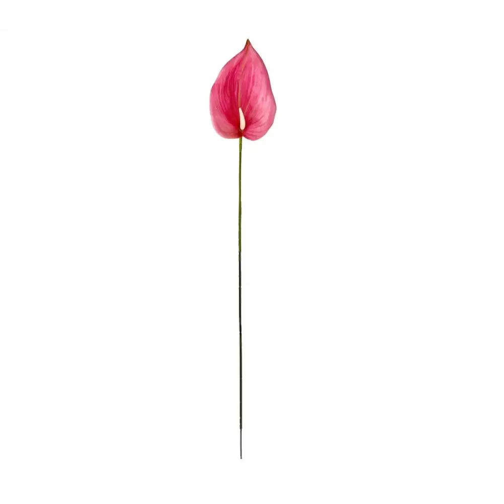 fleurs artificielles anthurium rouge blanc vert violet tiges flexibles décoration maison mariage anniversaire
