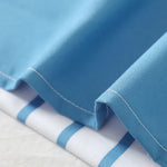 taies d'oreiller rayées bleu clair blanc modernes polyester 40x60 50x65 50x70 50x75 50x90cm