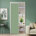 rideau porte plié moderne lin plissé vertical beige gris bleu rose 104x198cm