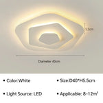 plafonnier led ultra mince spirale moderne nordique lumière blanc salon chambre