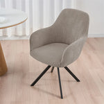 housse chaise moderne rayées gris clair élastique maison restaurantversible