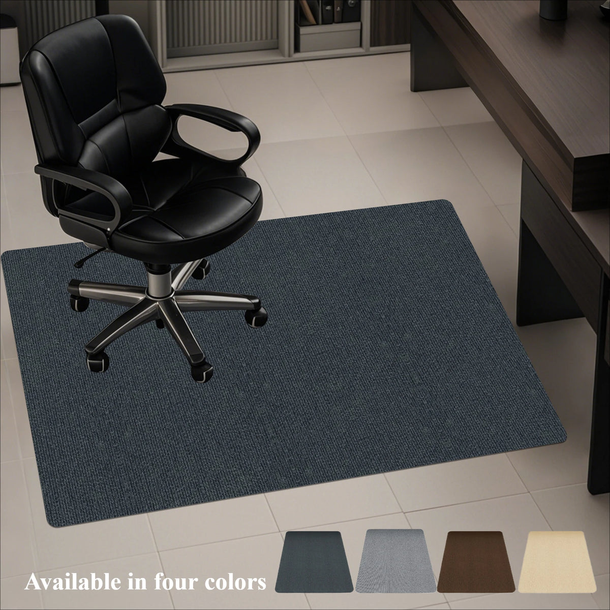 tapis sol caoutchouc polyester antidérapant bleu marine moderne 90x120cmintérieur maison