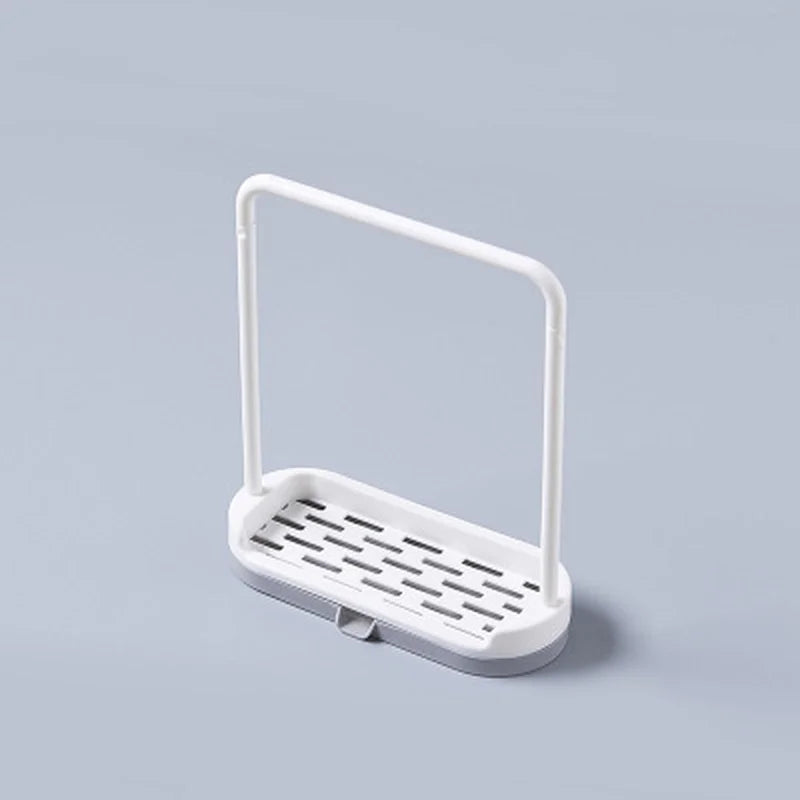 organisateur vaisselle plastique vert blanc moderne pratique support mural éponge gant cuisine brosse pot