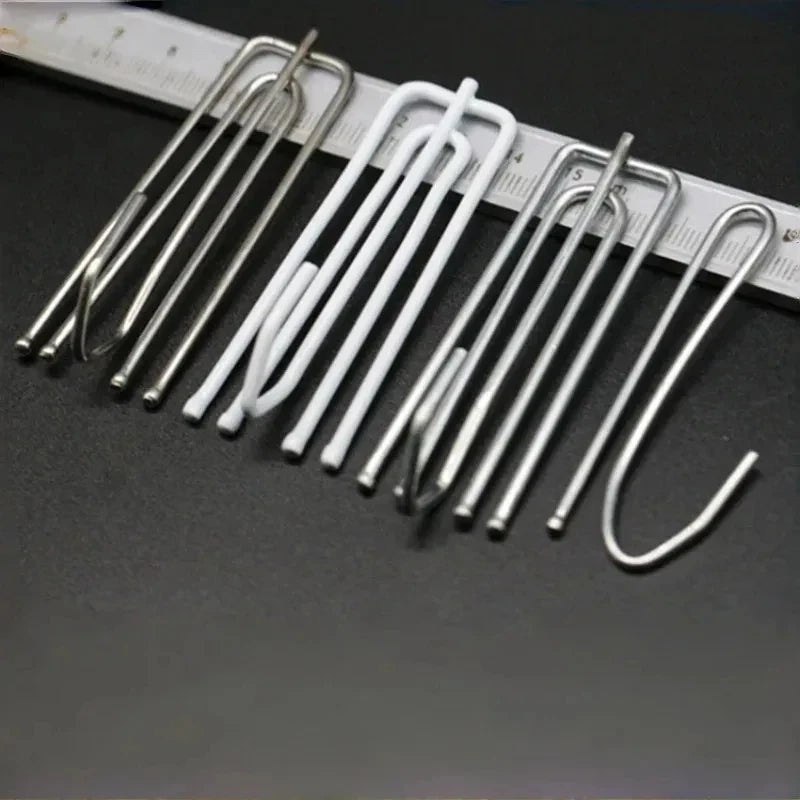 crochets métalliques rideaux décoration intérieure anneau fenêtre blancs durables moderne