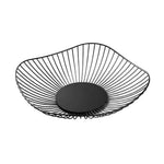 paniers fruits métal noir doré maille géométrique contemporains maison salon