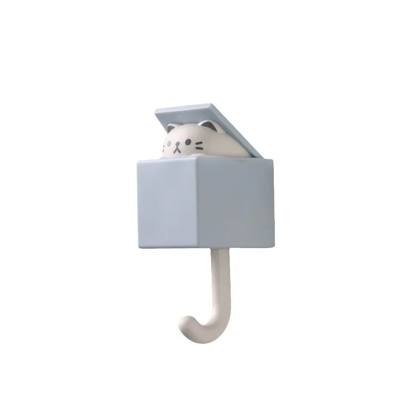 porte savon adhésif chat motif moderne sac toile couleur blanc rose beige