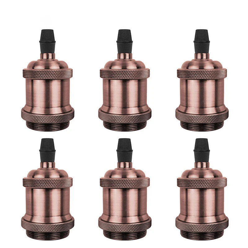 supports ampoule e26 e27 or cuivre noir argent moderne industriels lisses occlusifs eyelets pack