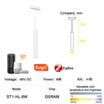 luminaire led rail magnétique blanc moderne système éclairage intérieur mince aluminium fixation aimant maison