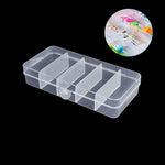 boîte compartiments transparente moderne poignée conteneur plastique organisation pratique fourchette cuillère bijoux rangement