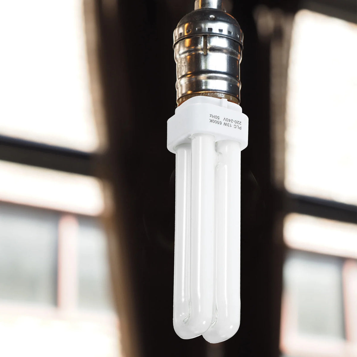 ampoule fluorescente compacte 13w blanc moderne opacité lisse tringle câble électrique pin downlight