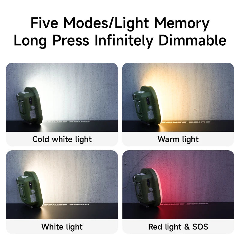lampe poche rechargeable led vert moderne aimant clips