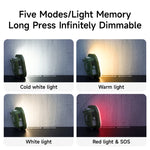 lampe poche rechargeable led vert moderne aimant clips