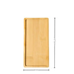 plateau bois clair rayures horizontales résistant chaleur minimaliste naturel sans fixation
